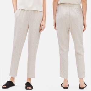 Eileen Fisher $149 Retail Morse Code Tencel Viscose Slouchy Ankle Pant Size XL